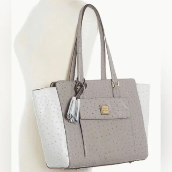 Large Ostrich East West Shopper - Picture 1 of 13